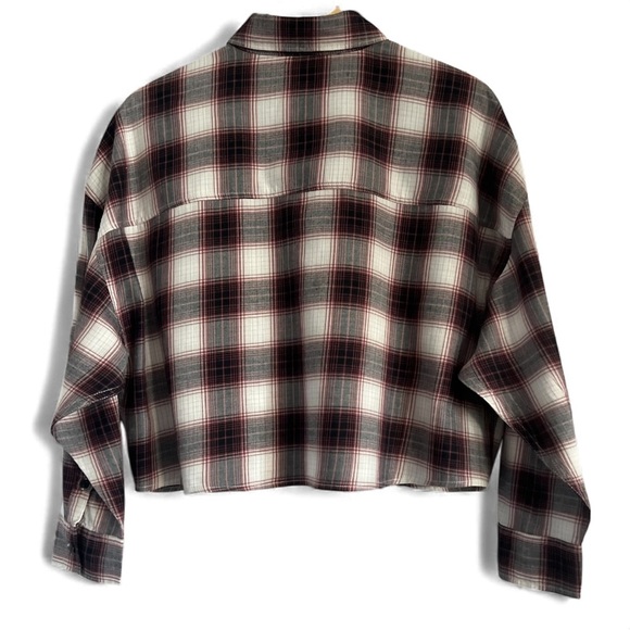 Abercrombie & Fitch Plaid Button Down Shirt - Red and Black - Picture 3 of 3